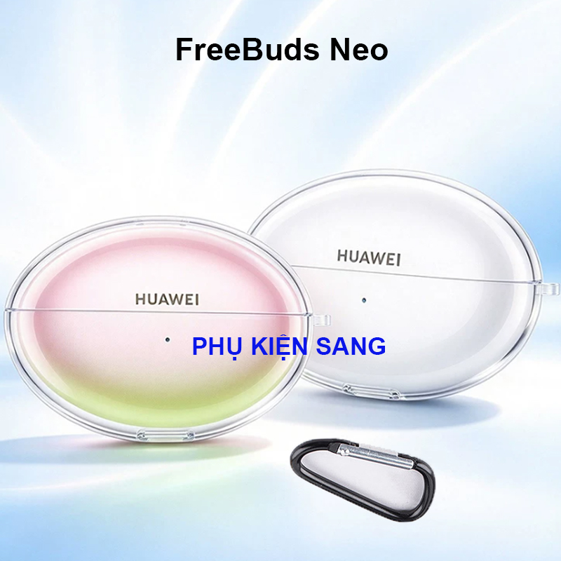 Case Ốp trong suốt Huawei FreeBuds Neo (kèm móc khóa)